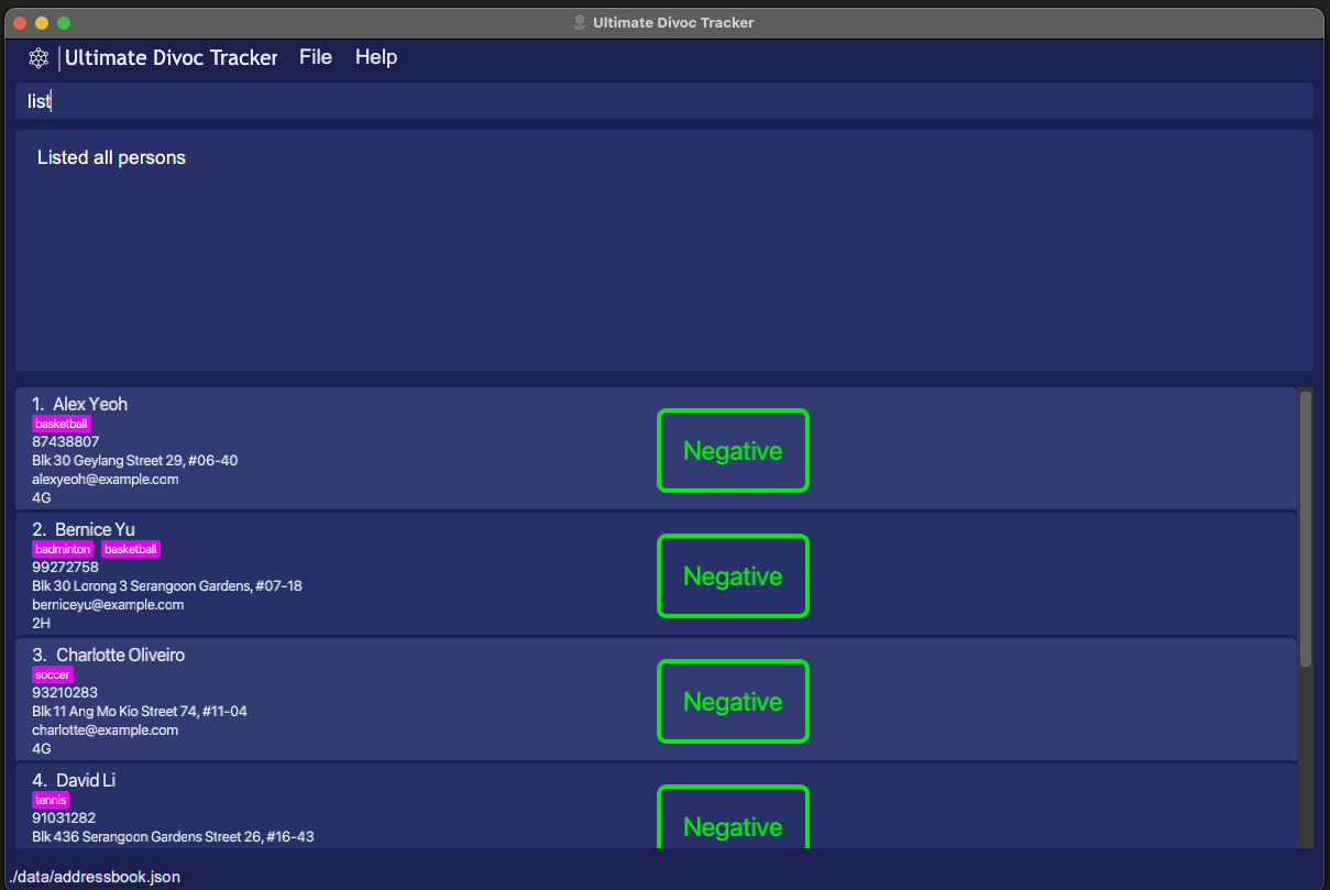 list command
